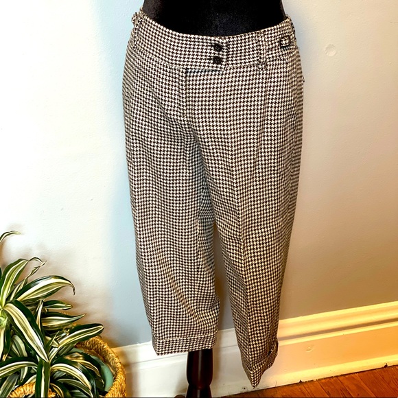 Houndstooth Cropped Wool Trouser - Picture 6 of 7